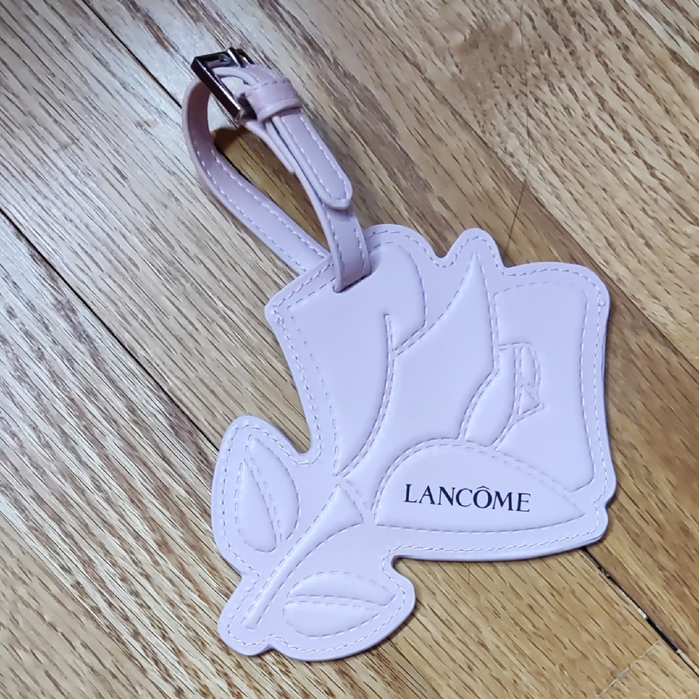 Lancome Pink Floral Luggage Tag